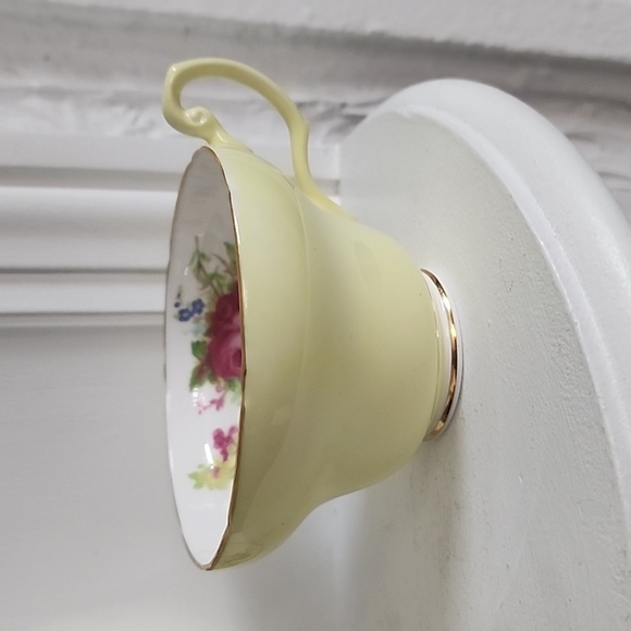 Yellow EB Foley China Tea Cup and Saucer Teacup Set very rare - Picture 3 of 8